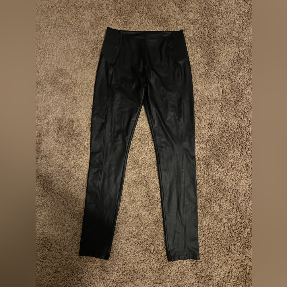 Women’s Shinestar leather pants